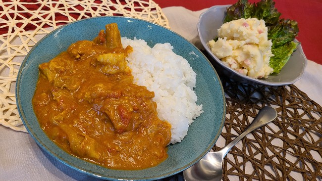 バターチキンカレー＆なめらかポテトサラダ