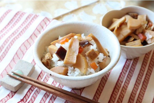 筍ご飯のもとは作り置きできます!それを使って美味しい筍ご飯に仕上げます。