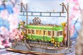 DIYキット「つくるんです®」よりLED付きウッドパズル『桜さく電車』新登場
