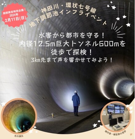 東武トップツアーズ、水害から都市を守る！巨大地下トンネル「神田川・環状七号線地下調節池」の通り抜けイベントを開催！