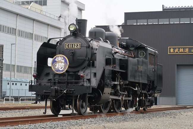 復元作業が完了したC11形123号機 復元作業が完了したC11形123号機