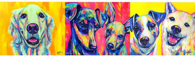 大切な家族の愛犬を世界で一枚だけの現代アートに 東京やn Y で活躍中のドッグアーティスト Eiji Tamuraによる Eiji Tamura Dog Art展 広島三越にて開催 株式会社グレスティのプレスリリース