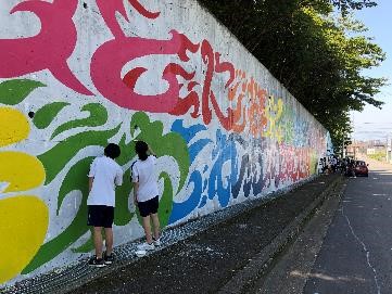 日本ペイント Happy Paint Project 阪南市立貝掛中学校 ウォールアートプロジェクトへの協賛 日本ペイントホールディングス株式会社のプレスリリース