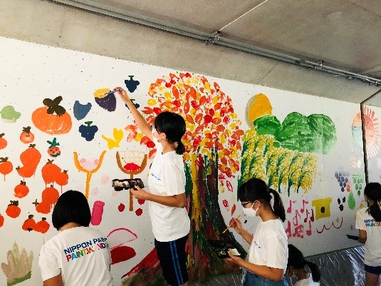 日本ペイント Happy Paint Project 石川県かほく市立大海小学校 トンネルアートプロジェクトへの協賛 日本ペイントホールディングス株式会社のプレスリリース