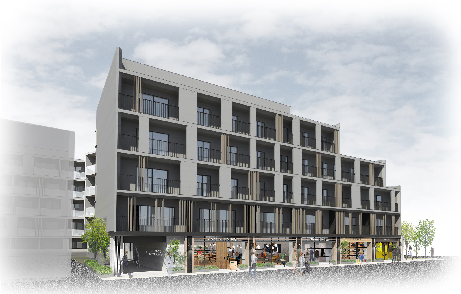 丸仁ホールディングス 東急住宅リース リアルゲイトの3社が協働し 新築複合施設 Contral Nakameguro を中目黒に21年2月オープン 11月19日より入居者募集開始 株式会社リアルゲイトのプレスリリース