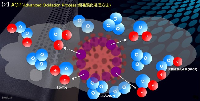 感染症対策に最も重要な表面付着菌を含む空間すべてのウイルス・細菌を