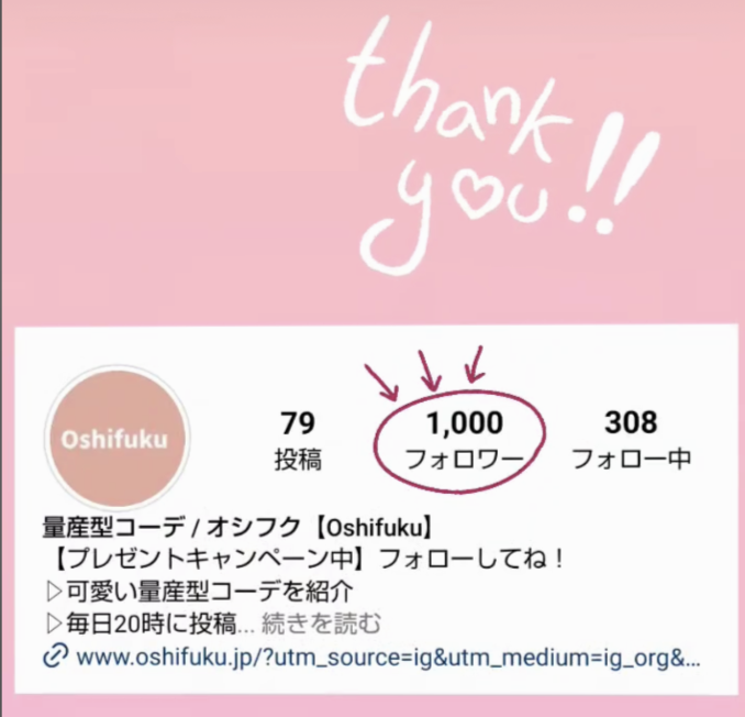 【2ヶ月で1000フォロワー突破】量産型コーデを紹介するInstagram