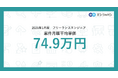 【2025年1月】フリーランス市場月額単価の動向フリーランスエンジニア案件の月額平均単価は74.9万円