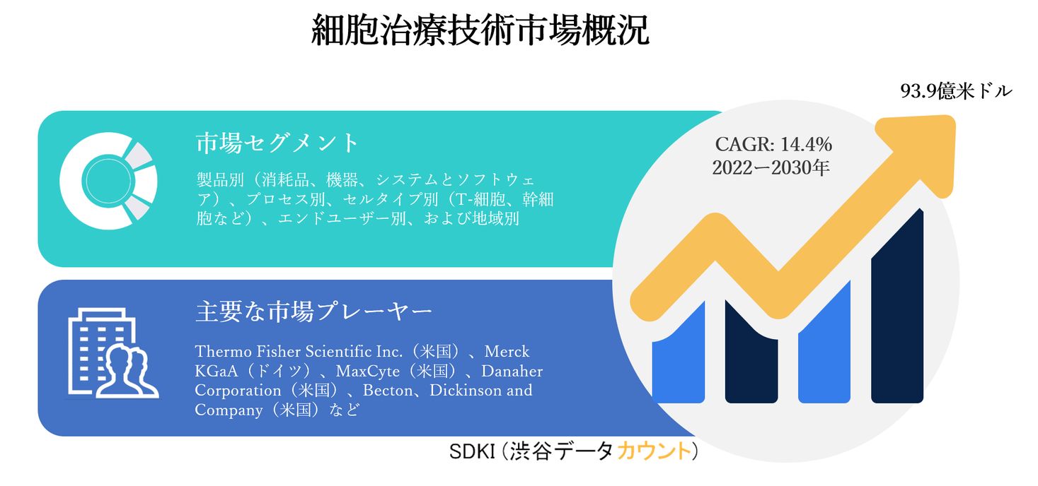 細胞治療技術市場ー製品別 消耗品 機器 システムとソフトウェア プロセス別 セルタイプ別 T 細胞 幹細胞など エンドユーザー別 および地域別ー世界的な予測2030年 Sdki Inc のプレスリリース