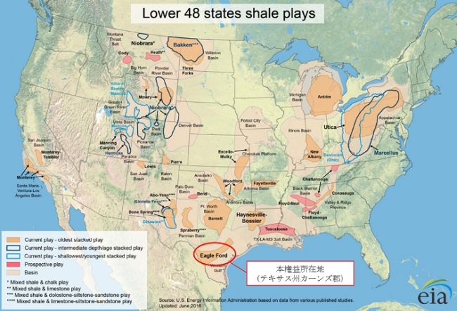 米国テキサス州におけるタイトオイル生産・開発権益取得の件 企業