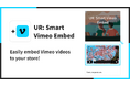 【海外向け】EC アプリ「UR: Smart Vimeo Embed」を株式会社 UnReact がリリース
