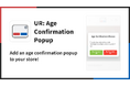 【海外向け】EC アプリ「UR: Age Verification Popup」を株式会社 UnReact がリリース