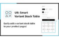 【海外向け】EC アプリ「UR: Smart Variant Stock Table」を株式会社 UnReact がリリース