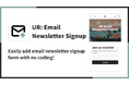 【海外向け】EC アプリ「UR: Email Newsletter Signup」を株式会社 UnReact がリリース