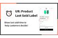 【海外向け】EC アプリ「UR: Product Last Sold Label」を株式会社 UnReact がリリース