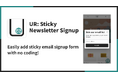 【海外向け】EC アプリ「UR: Sticky Newsletter Signup」を株式会社 UnReact がリリース