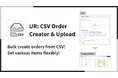 【海外向け】EC アプリ「UR: CSV Order Creator & Upload」を株式会社 UnReact がリリース