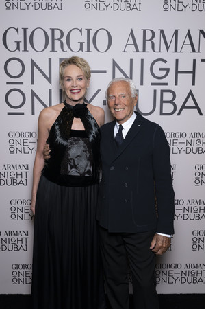 Sharon Stone and GIORGIO ARMANI　SGP