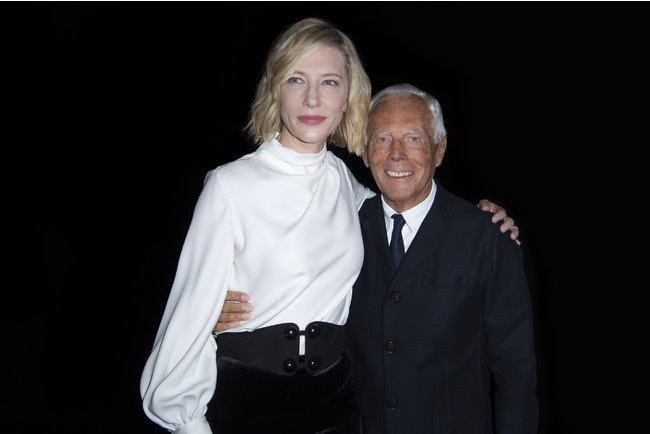 Cate Blanchett and Giorgio Armani photocredit SGP