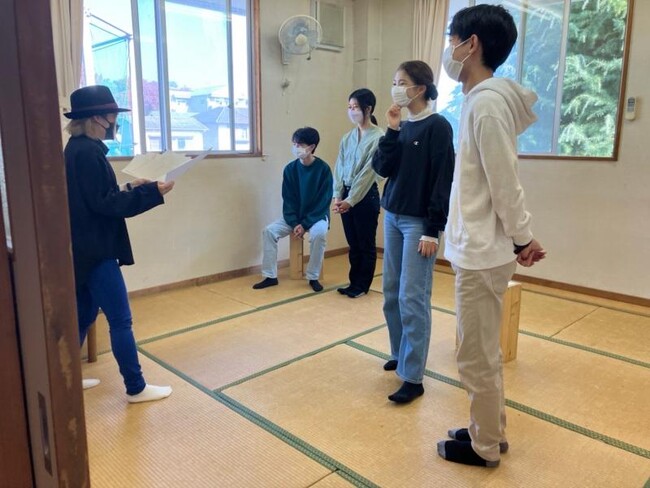 公演に向け練習を重ねる岡山大学演劇部 公演に向け練習を重ねる岡山大学演劇部