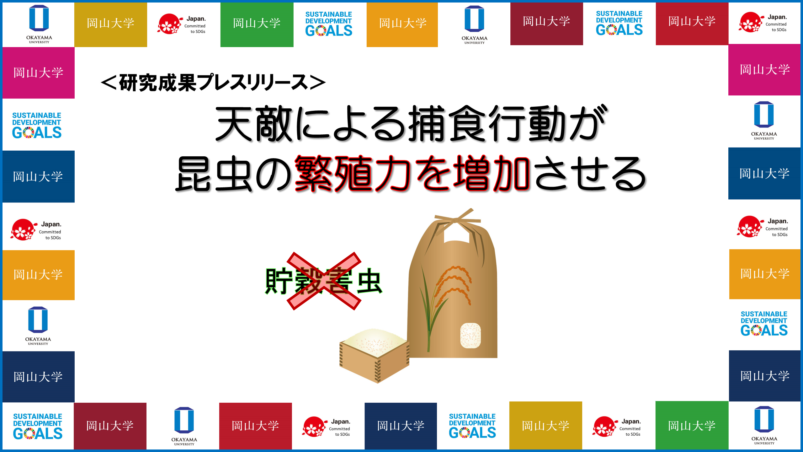 岡山大学 天敵による捕食行動が昆虫の繁殖力を増加させる 国立大学法人岡山大学のプレスリリース