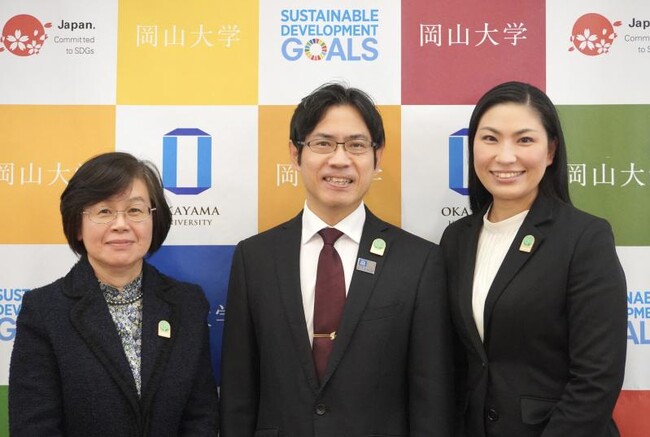 気候行動バッジを付けた記念撮影 気候行動バッジを付けた記念撮影