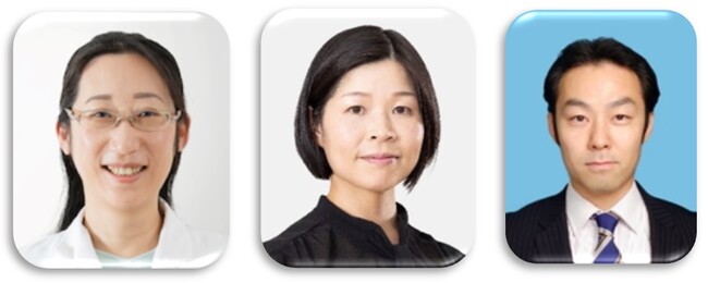 （左から）小川千加子准教授、樋口千草准教授、萩谷英大准教授