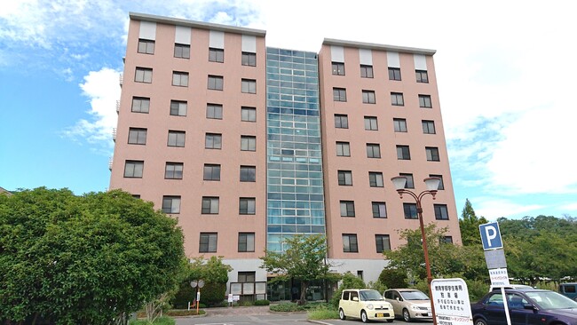 会場となった岡山大学津島キャンパスの環境理工学棟（岡山市北区）