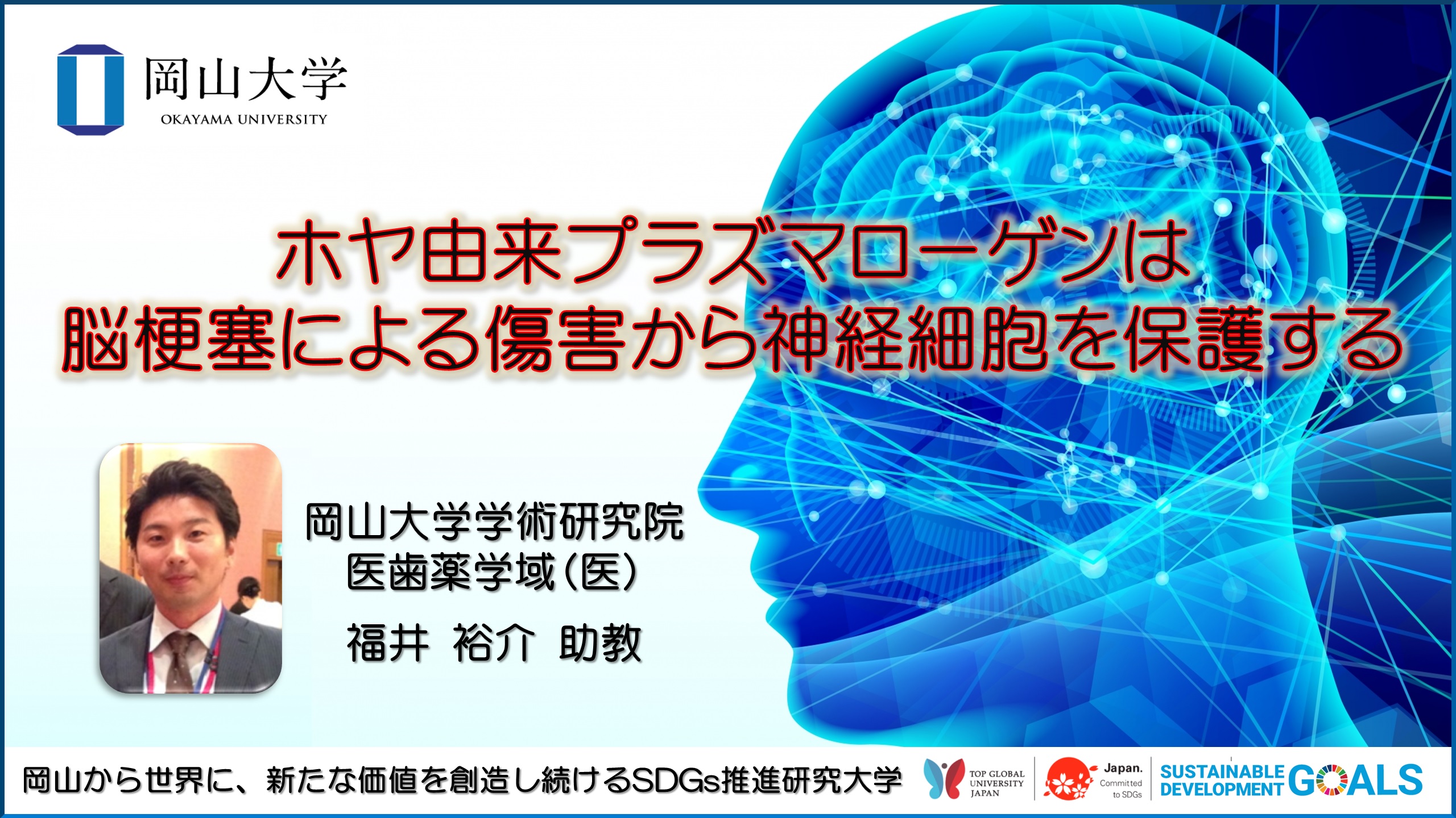 岡山大学 ホヤ由来プラズマローゲンは脳梗塞による傷害から神経細胞を保護する 国立大学法人岡山大学のプレスリリース