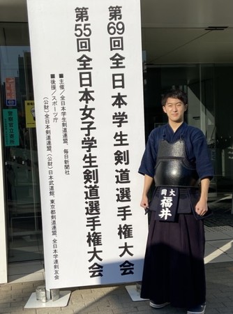 インカレに出場した福井駿斗さん