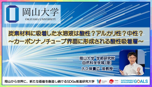 岡山大学 炭素材料に吸着した水溶液は酸性 アルカリ性 中性 カーボンナノチューブ界面に形成される酸性吸着層 国立大学法人岡山大学のプレスリリース 岡山大学 炭素材料に吸着した水溶液は酸性 アルカリ性 中性 カーボンナノチューブ界面に形成される酸性吸着層 国立大学法人岡山大学のプレスリリース