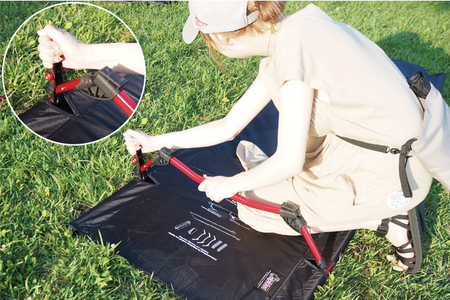 ALPIDEXキャンプコットは組み立て簡単! ALPIDEXキャンプコットは組み立て簡単!