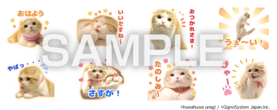 Snsで人気沸騰 ふわふわまんまるな猫lineスタンプ猫の うなちゃん ジグノシステムジャパン株式会社のプレスリリース