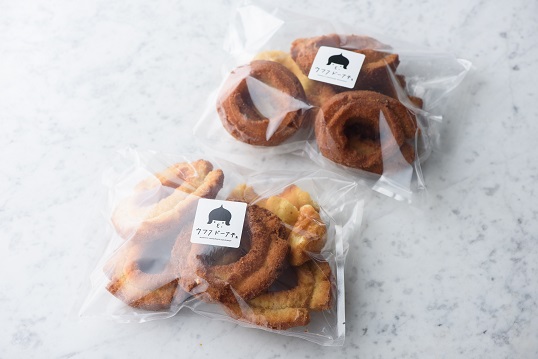 規格外商品をおやつ用に販売する『型くずれドーナツ』 規格外商品をおやつ用に販売する『型くずれドーナツ』