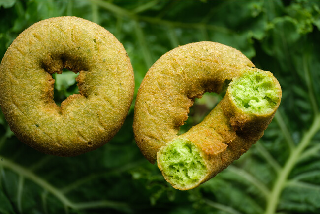 規格外のケールを使ったドーナツ 規格外のケールを使ったドーナツ