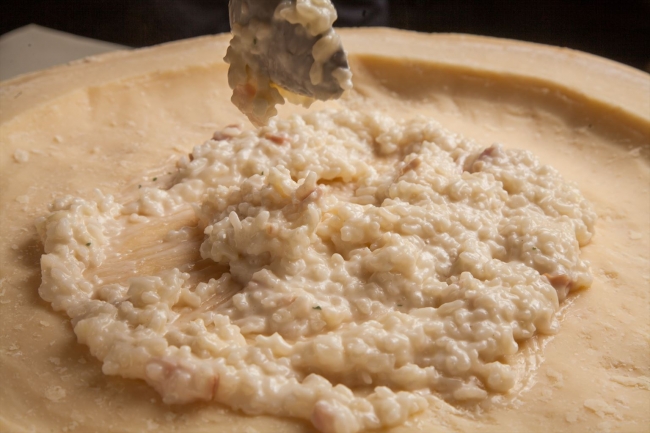 グラノパダーノのチーズリゾット