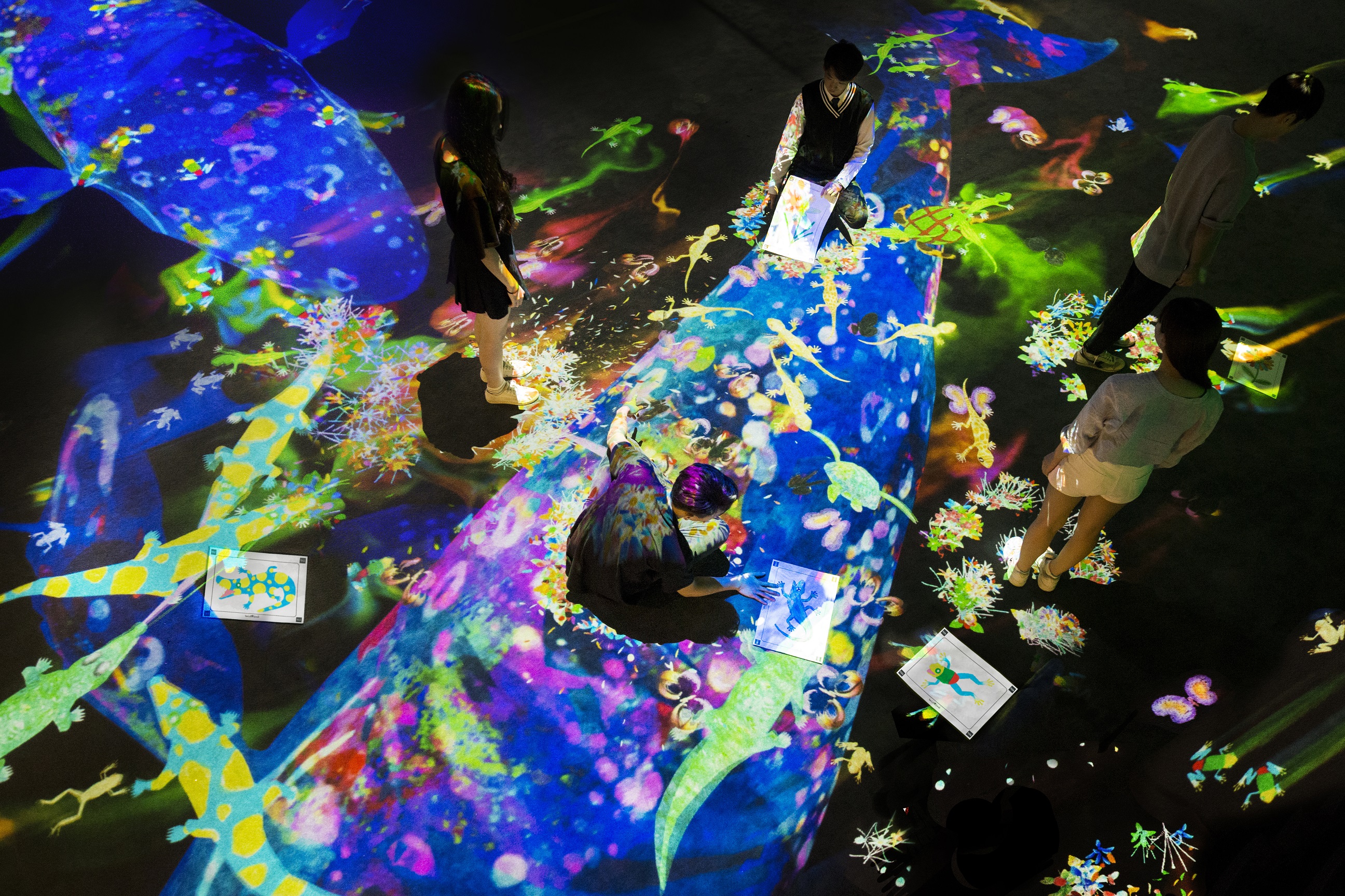 「チームラボ 学ぶ！未来の遊園地」を、Yang Art Museum（北京）にて開催。 「グラフィティネイチャー」を含む8作品を展示。2018年6月25日から10月7日まで。