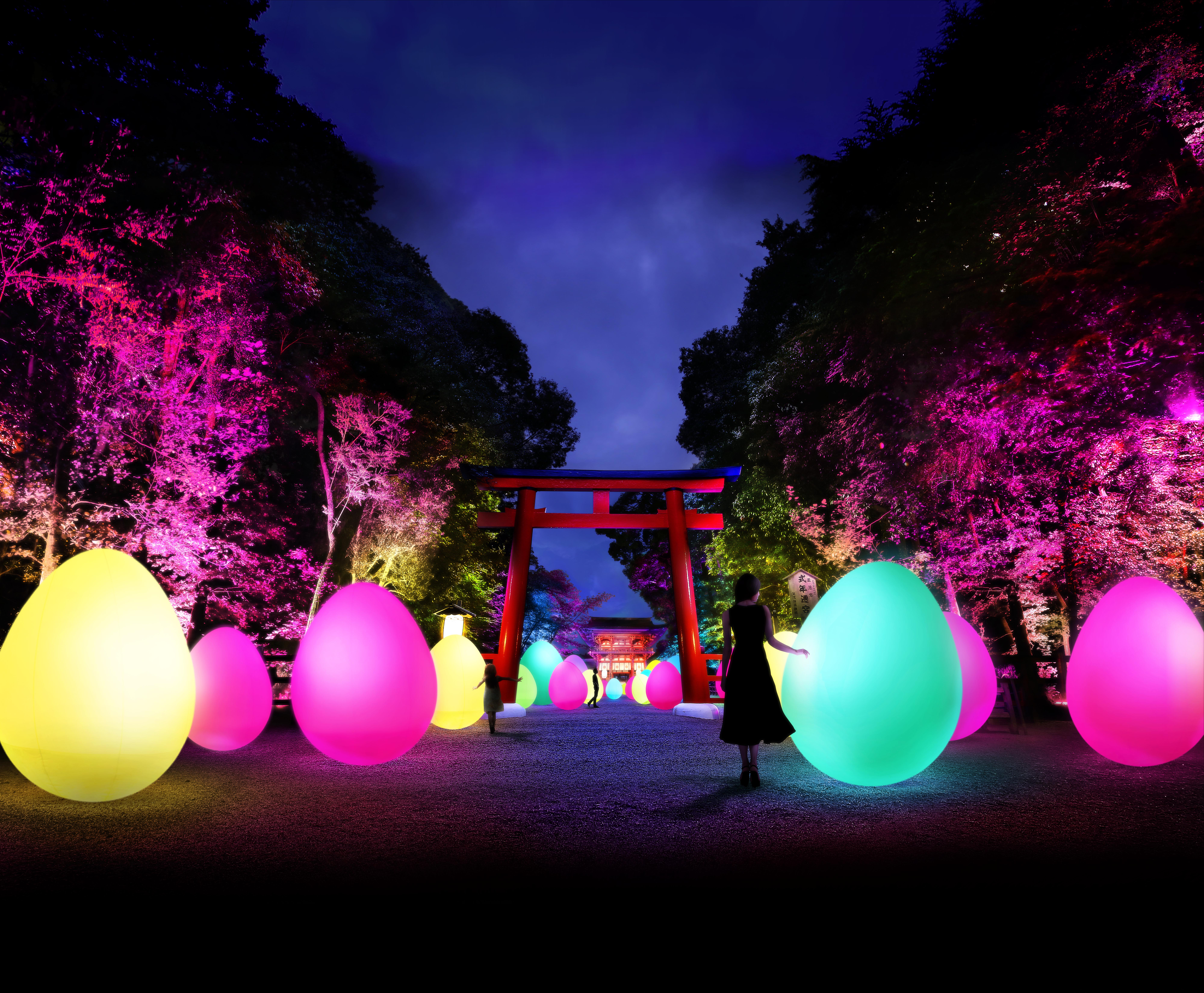 チームラボ、「下鴨神社 糺の森の光の祭 Art by teamLab」に、TOKIO インカラミの協賛が決定。京都の世界遺産、下鴨神社で平成30年8月17日～9月2日
