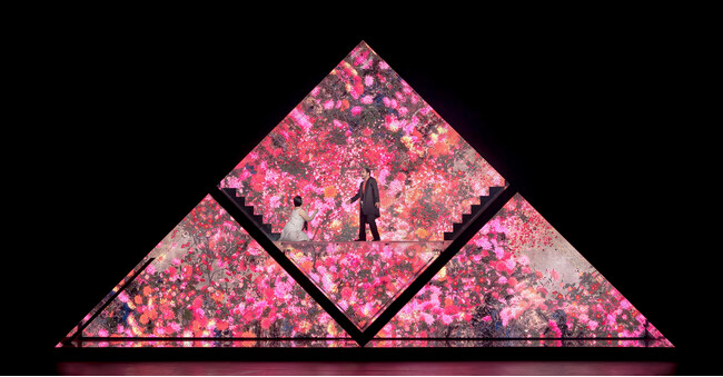 万華鏡のような潜在意識の世界。 オペラ『トゥーランドット』東京文化会館 (C) teamLab, Courtesy Daniel Kramer, Tokyo Nikikai Opera Foundation 万華鏡のような潜在意識の世界。 オペラ『トゥーランドット』東京文化会館 (C) teamLab, Courtesy Daniel Kramer, Tokyo Nikikai Opera Foundation
