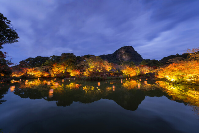 御船山楽園の紅葉まつりは12月3日(日)まで。夜の紅葉ライトアップは日本最大級。