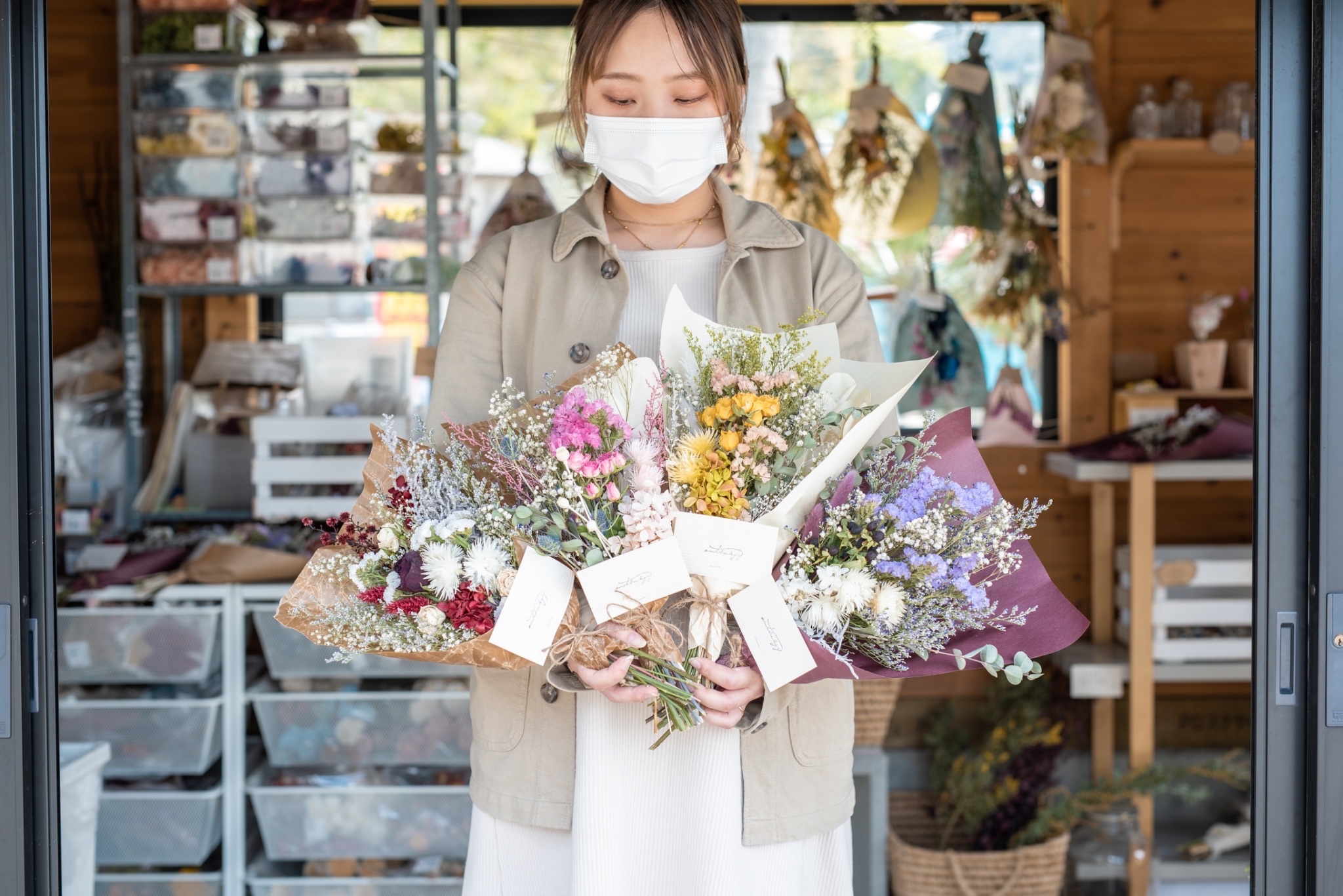 母の日ギフト 全国発送 福岡 糸島のドライフラワー専門店 Anthology 母の日の贈り物に人気の ブーケ 販売を開始 オーダーメイド にも対応 株式会社ブルールーフジャパンのプレスリリース