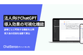 法人向け生成AI「ChatSense」、生成AI導入効果を部署ごとに算出する機能をリリース