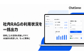 エンタープライズ生成AI基盤「ChatSense」、社内RAGの利用具合を一括出力する機能を実装