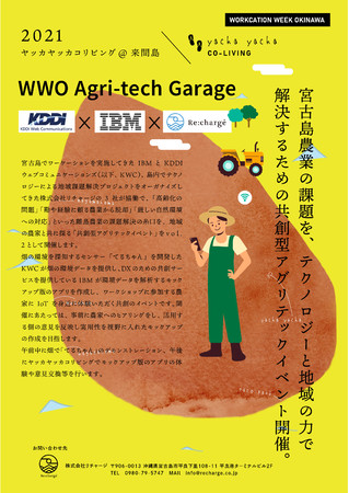 共創型アグリテックイベント WWO Agri-tech Garageのフライヤー