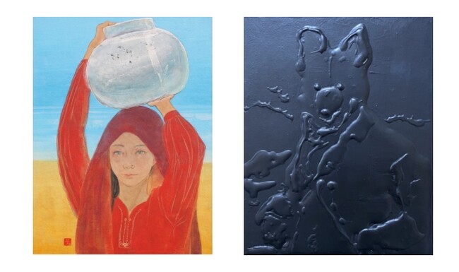 水を汲む少女（渡邉葉子）／Fox（滑川道広）