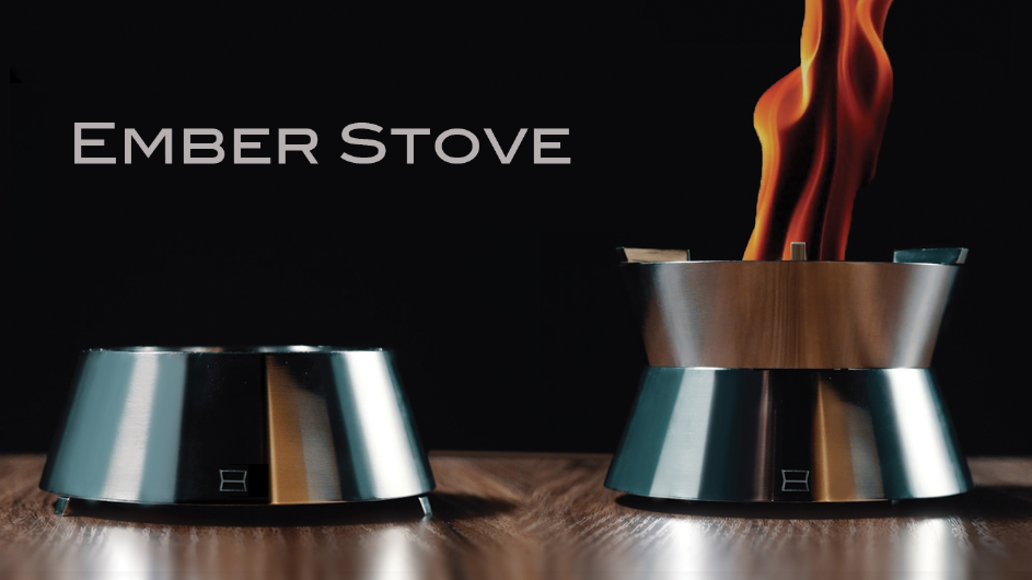 洗練されたデザインのポケットストーブ わずか570gのEmber Stove-