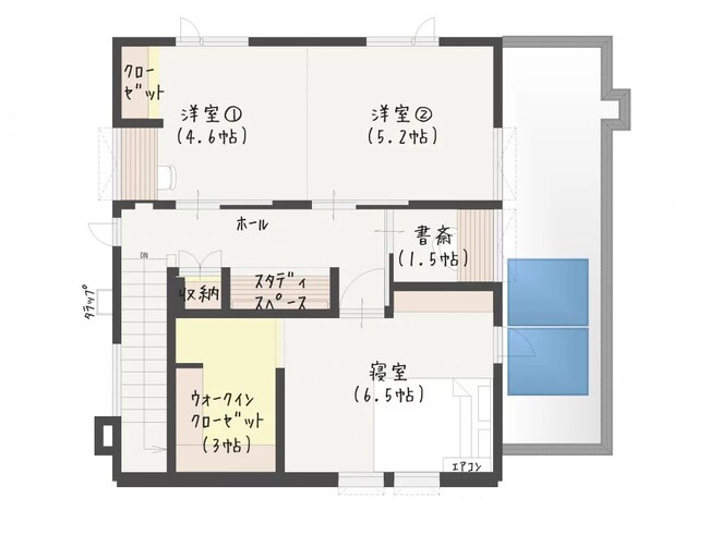 2F平面図 2F平面図