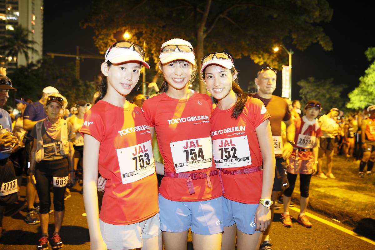 Tgcオフィシャルランニングチーム Tokyo Girls Run Tgr 出走 Jalホノルルマラソン15 レポート 株式会社w Tokyoのプレスリリース