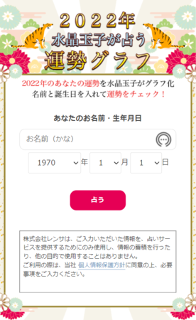 22年あなたの運勢が最も高まるのはこの月 水晶玉子が占う 22年運勢グラフ を公開 株式会社レンサのプレスリリース