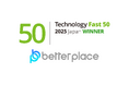 ベター・プレイス、テクノロジー企業成長率ランキング「Technology Fast 50 2025 Japan」で11位を受賞－358.6％の収益（売上高）成長を記録 －